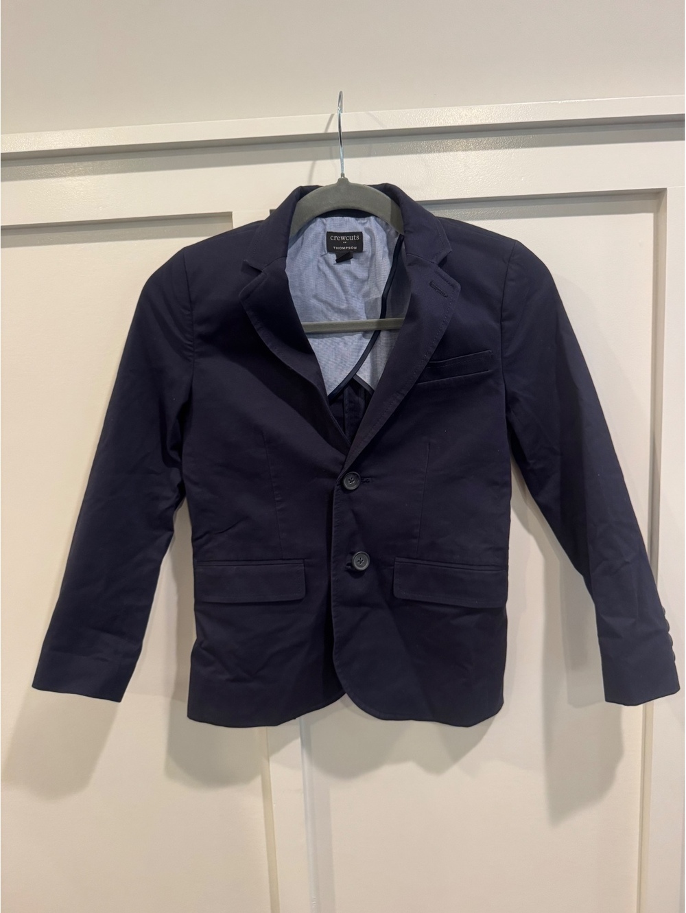 J.Crew Crewcuts Thompson Navy Blue Blazer Boys Size 8 Preppy Dress Jacket